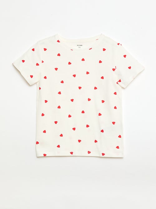 Setje met 3 T-shirts met korte mouw - Kiabi