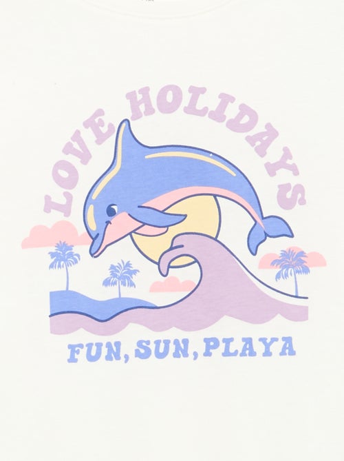 Setje met 3 T-shirts met korte mouw - Kiabi