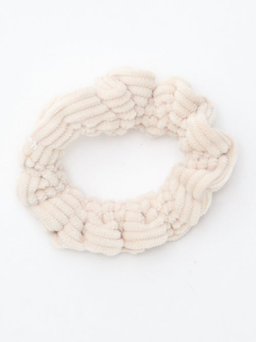 Setje met 4 fluwelen haarelastiekjes - Kiabi