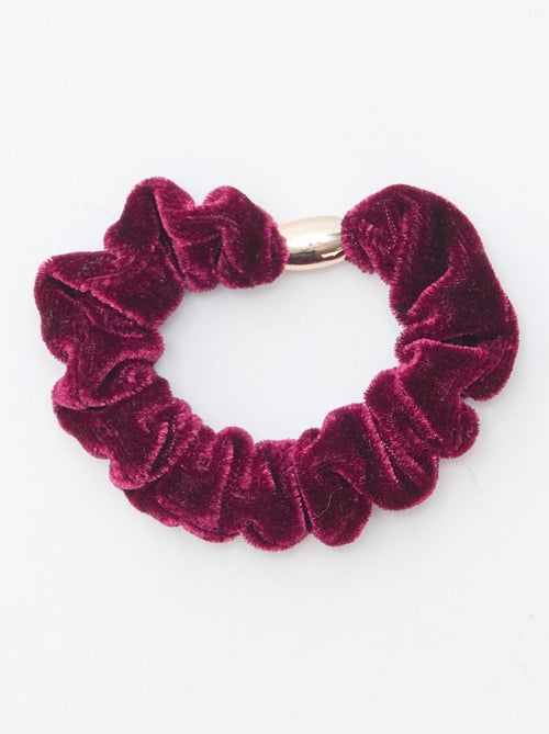 Setje met 4 fluwelen haarelastiekjes - Kiabi