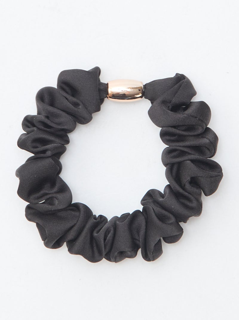 Setje met 4 gesatineerde haarelastiekjes Bruin - Kiabi