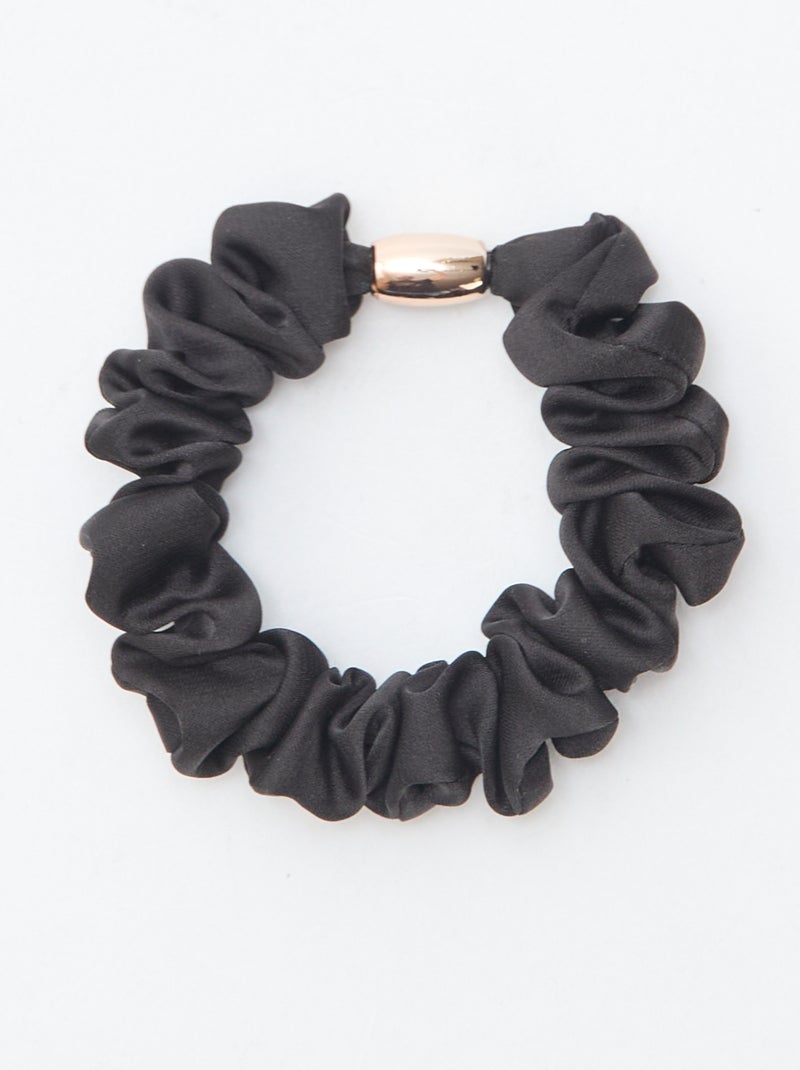 Setje met 4 gesatineerde haarelastiekjes Bruin - Kiabi