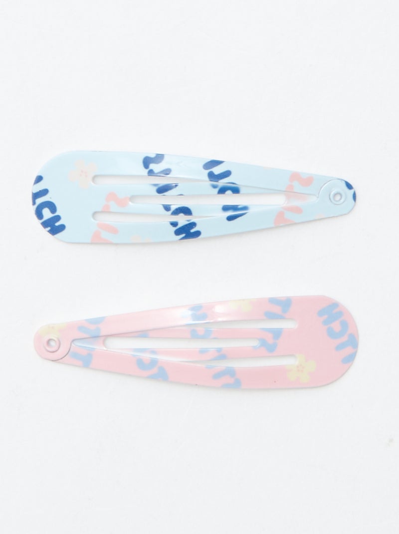 Setje met 4 haarspeldjes 'Stitch' BLAUW - Kiabi