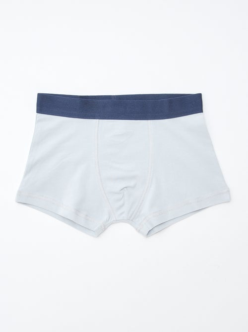 Setje met 5 effen en bedrukte boxershorts - Kiabi