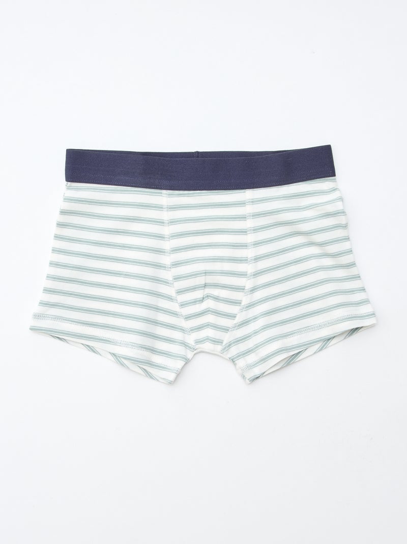 Setje met 5 effen en bedrukte boxershorts Oranje - Kiabi