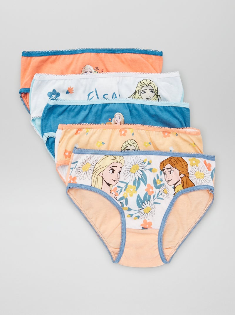 Setje met 5 onderbroekjes 'Disney' blauw / oranje - Kiabi
