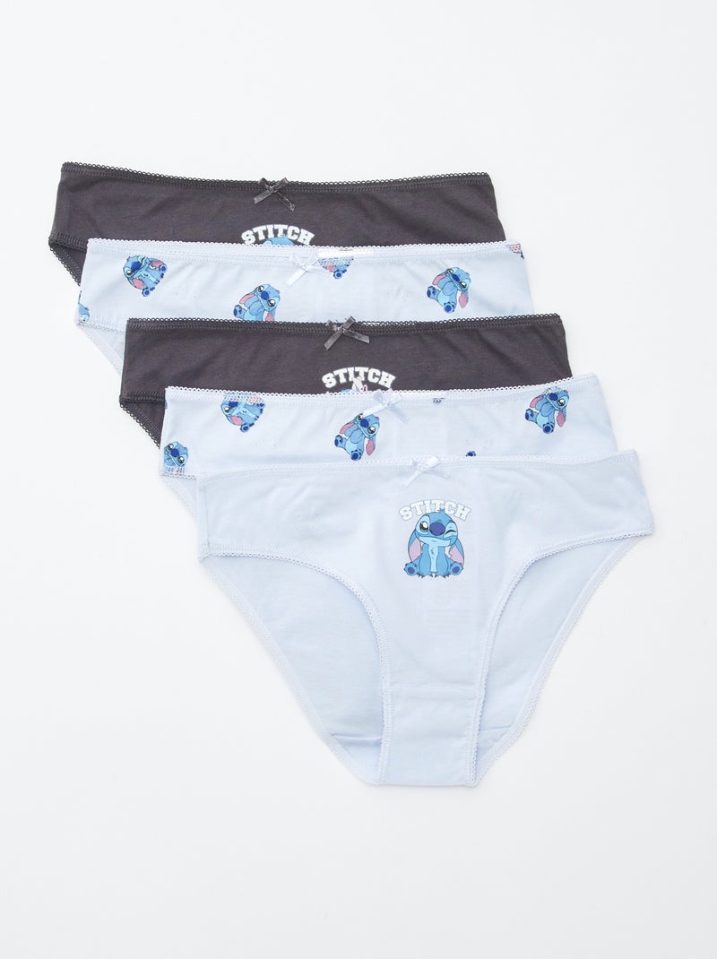 Setje met 5 onderbroekjes 'Stitch' Blauw - Kiabi