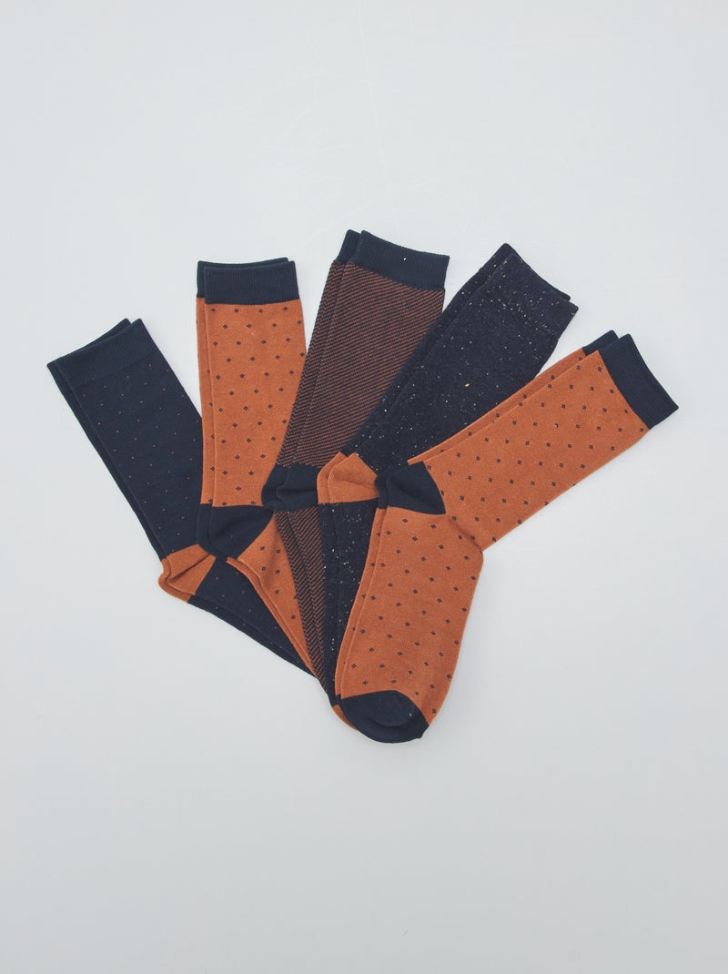 Setje met 5 paar sokken BLAUW - Kiabi