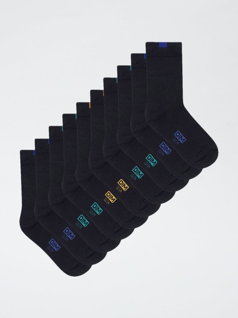 Setje met 5 paar sokken 'Dim' Blauw - Kiabi