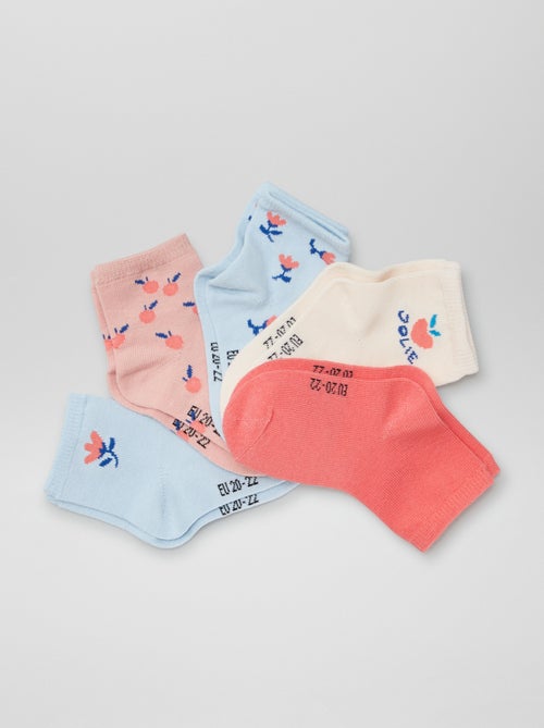 Setje met 5 paar sokken van stretchtricot - Kiabi