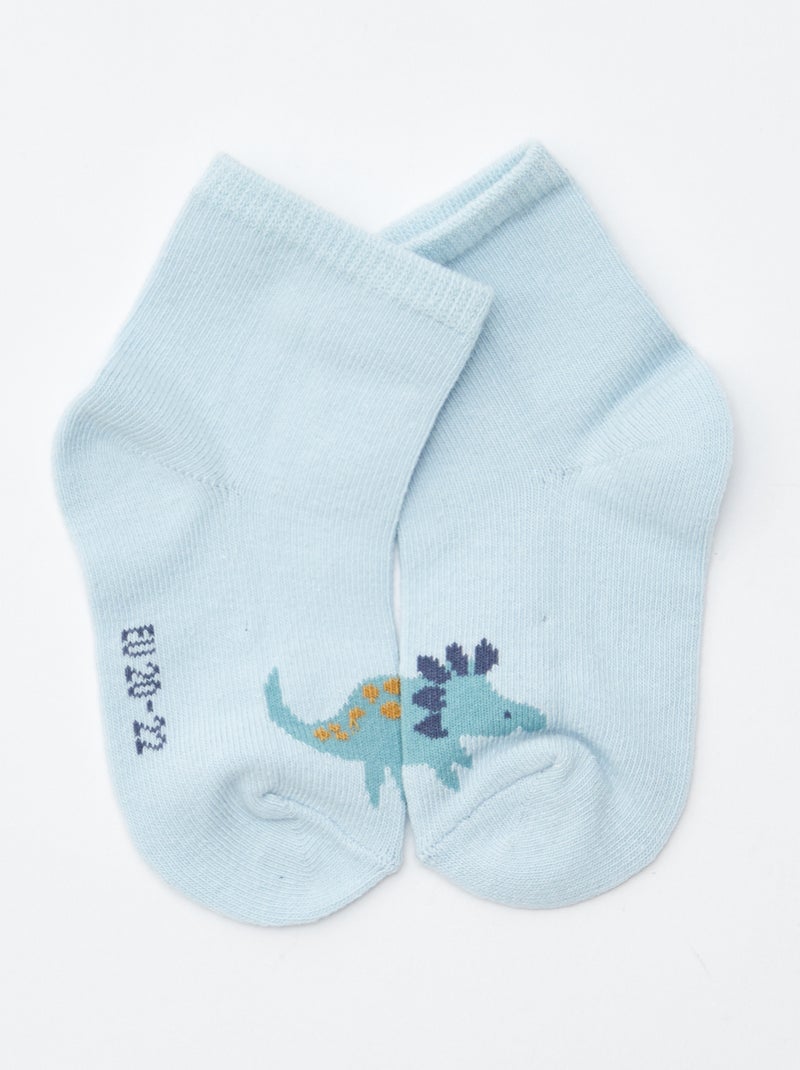 Setje met 5 paar sokken van stretchtricot Blauw - Kiabi