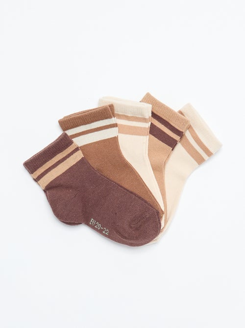 Setje met 5 paar sokken van stretchtricot - Kiabi