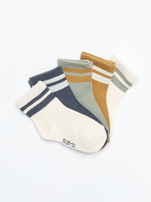 Setje met 5 paar sokken van stretchtricot - Kiabi