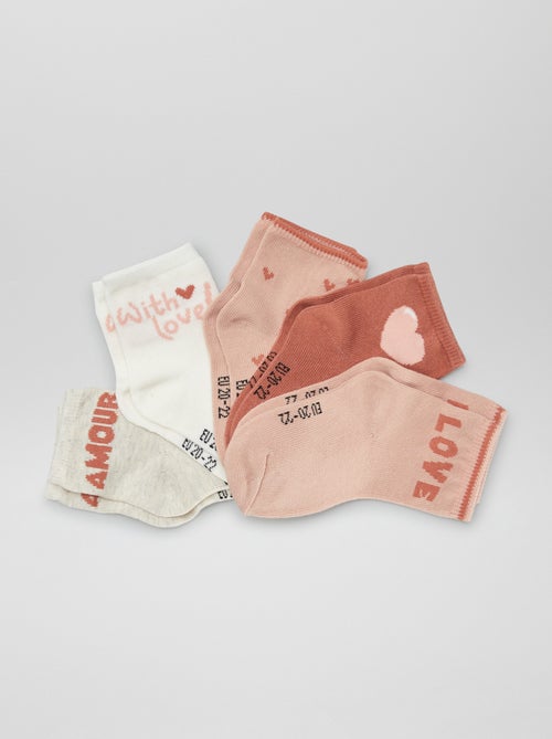 Setje met 5 paar sokken van stretchtricot - Kiabi