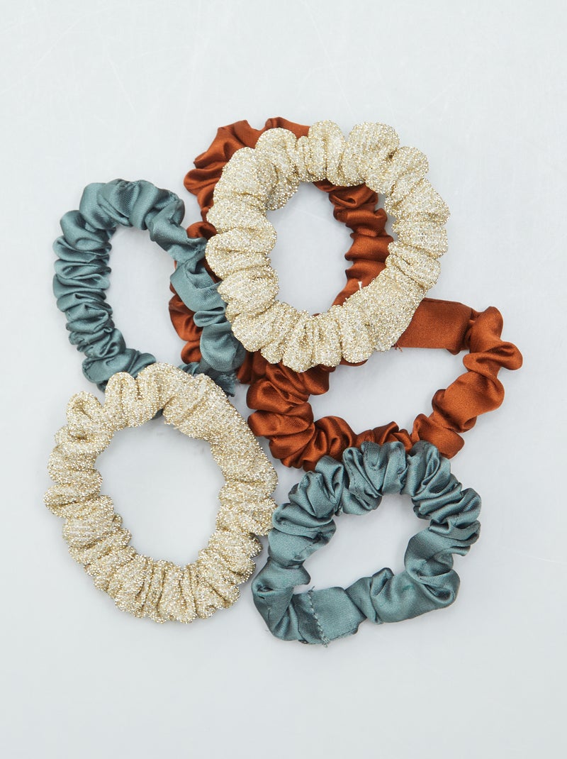 Setje met 6 scrunchies GROEN - Kiabi
