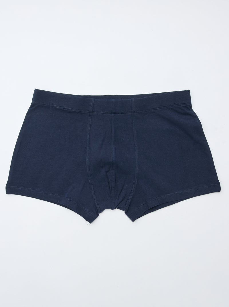 Setje met 7 boxershorts van stretchstof Blauw - Kiabi