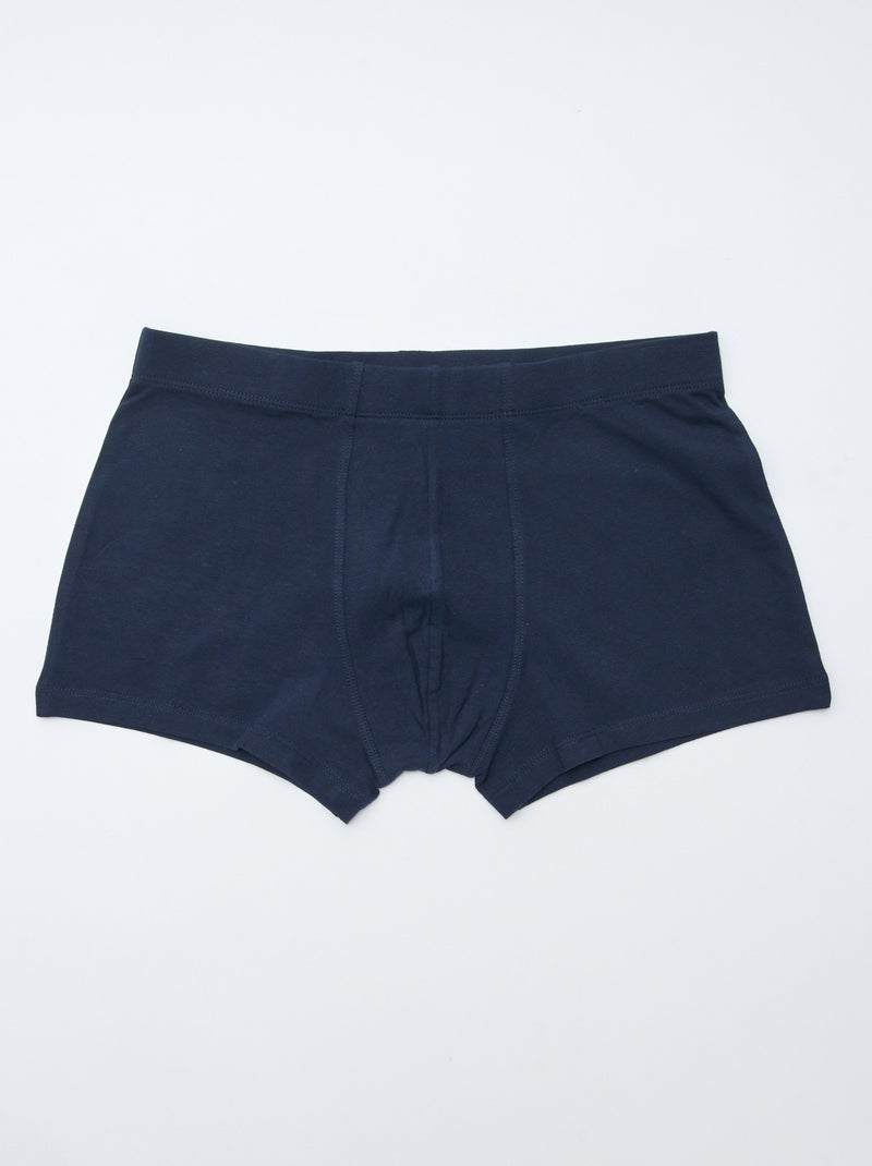 Setje met 7 boxershorts van stretchstof Blauw - Kiabi