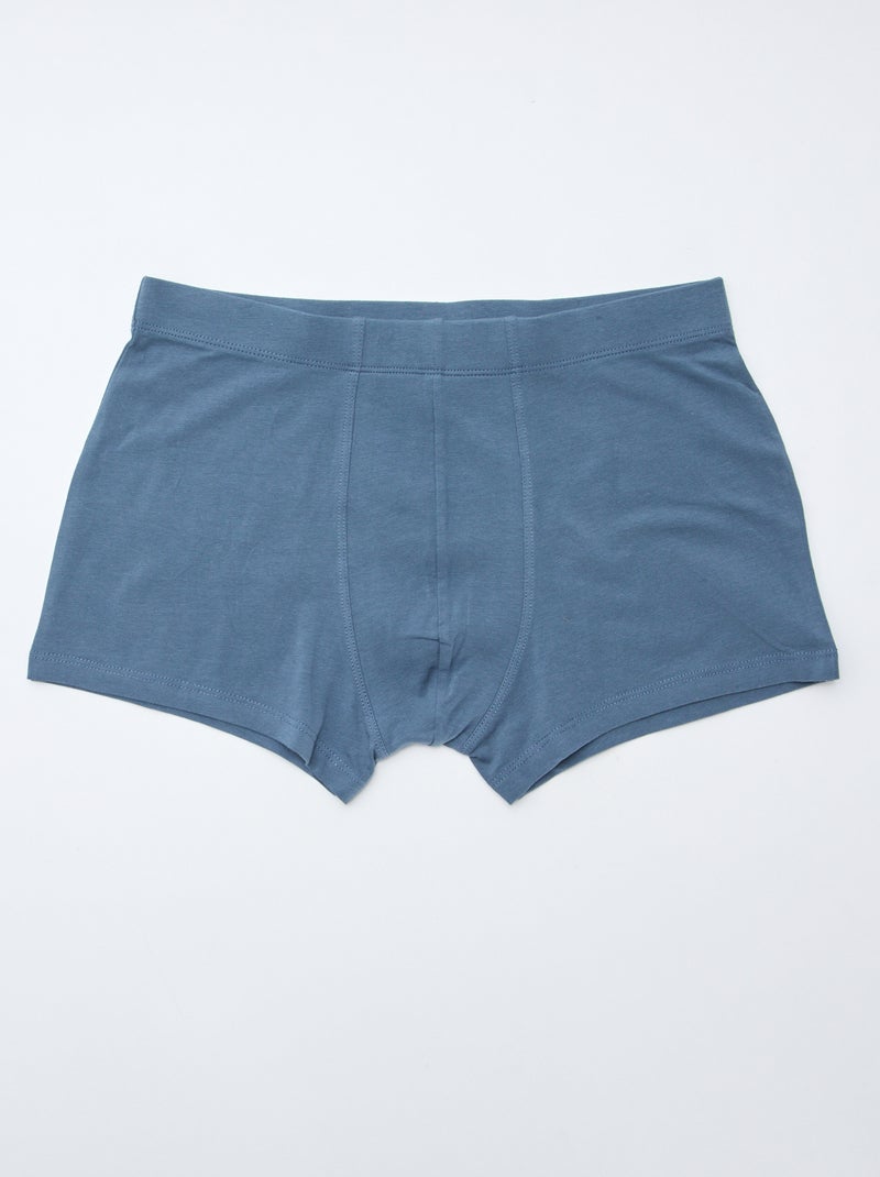 Setje met 7 boxershorts van stretchstof Blauw - Kiabi