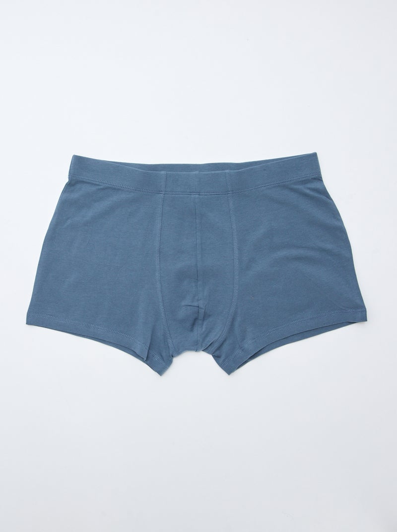 Setje met 7 boxershorts van stretchstof Blauw - Kiabi
