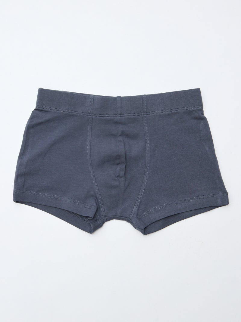 Setje met 7 katoenen boxershorts Bruin - Kiabi