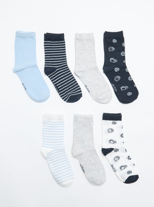 Setje met 7 paar sokken met print - Kiabi Setje met 7 paar sokken met print - Kiabi