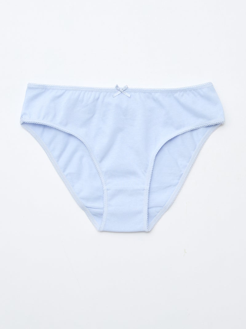 Setje met 7 slips Blauw - Kiabi