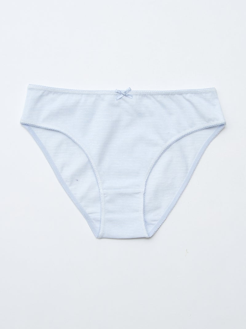 Setje met 7 slips Blauw - Kiabi