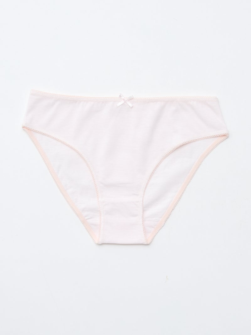 Setje met 7 slips Blauw - Kiabi