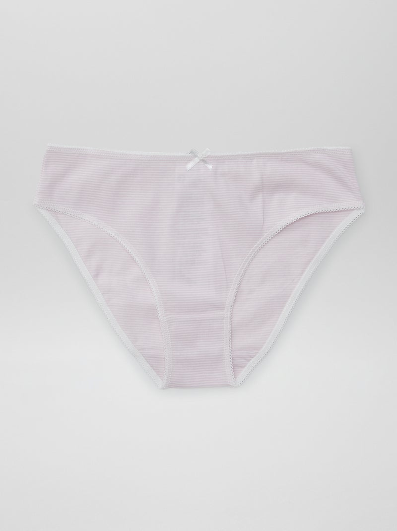 Setje met 7 slips GEEL - Kiabi