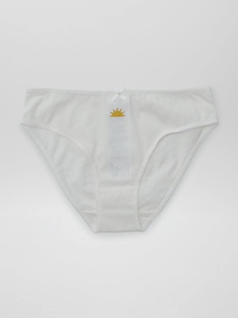 Setje met 7 slips GEEL - Kiabi