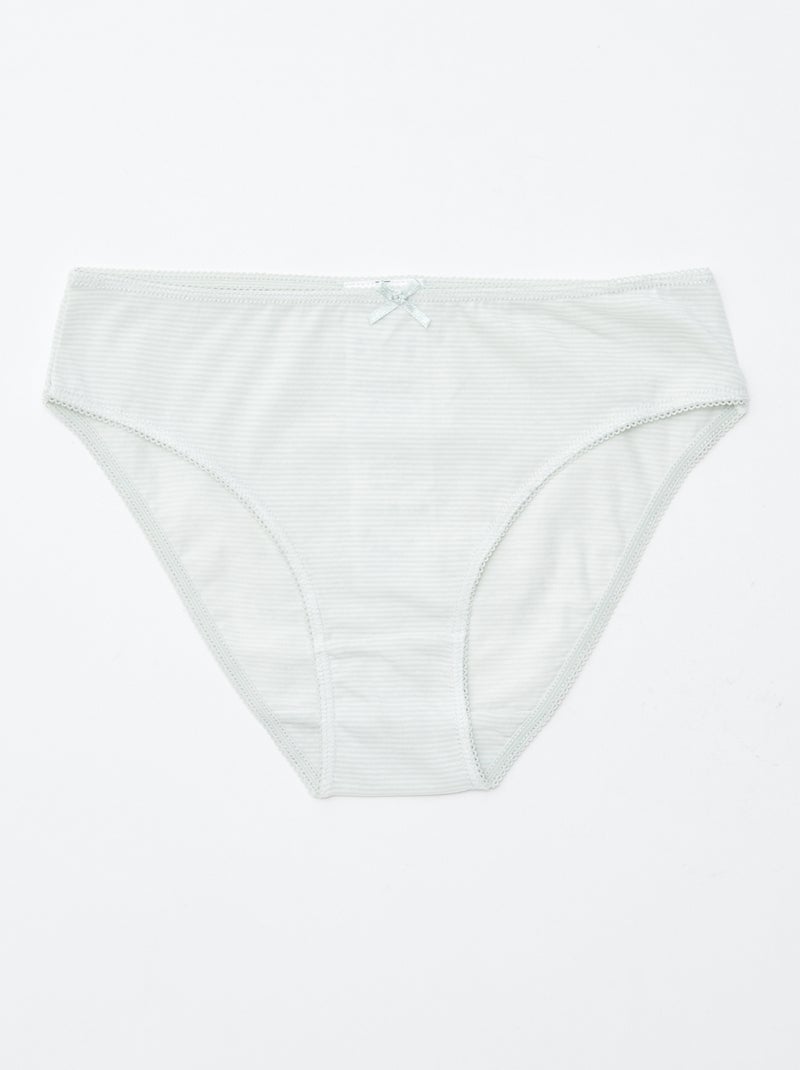 Setje met 7 slips Geel - Kiabi