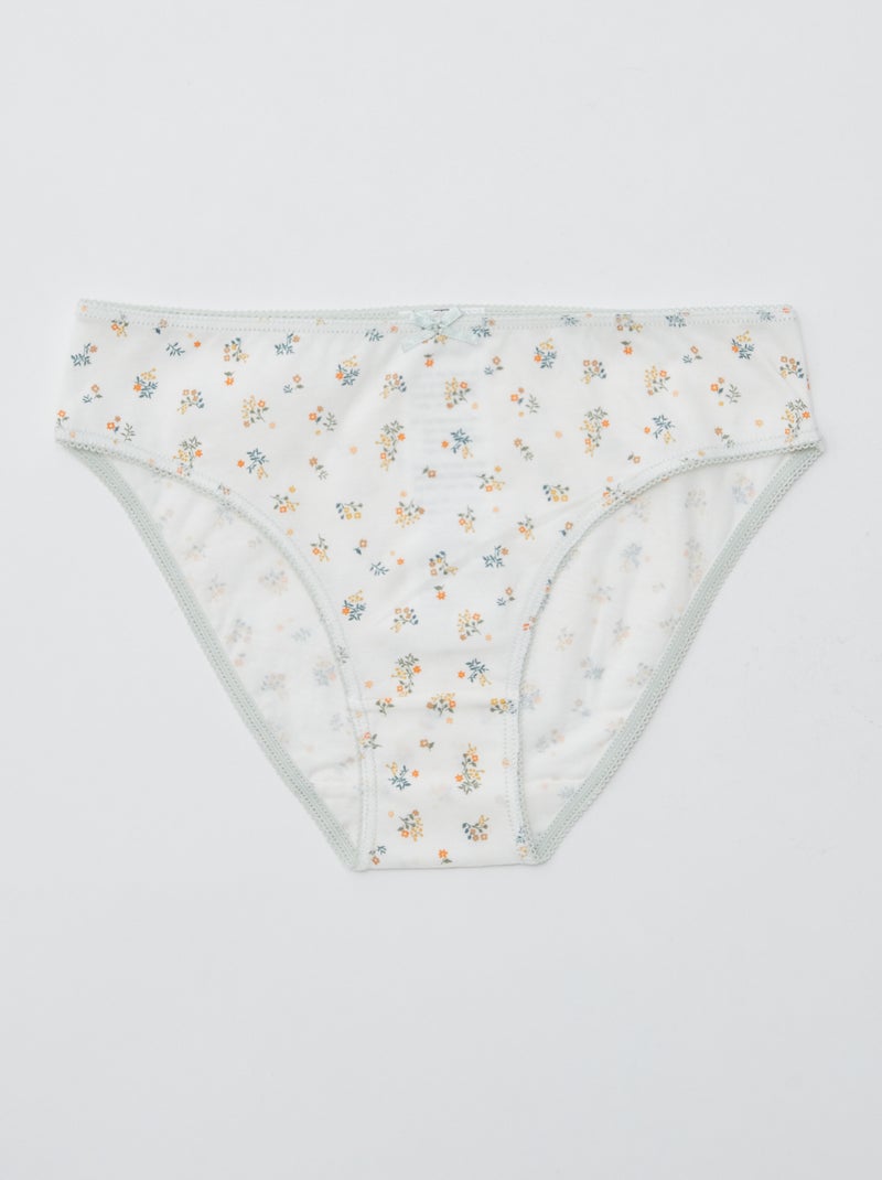 Setje met 7 slips Geel - Kiabi