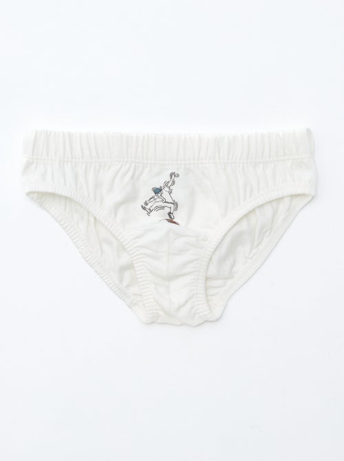 Setje met 7 slips met print - Kiabi