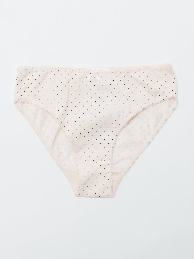 Setje met 7 slips ROOD - Kiabi
