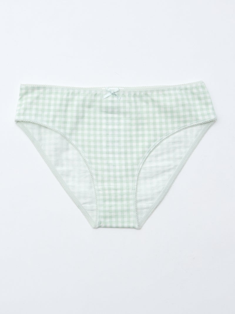 Setje met 7 slips Rose - Kiabi