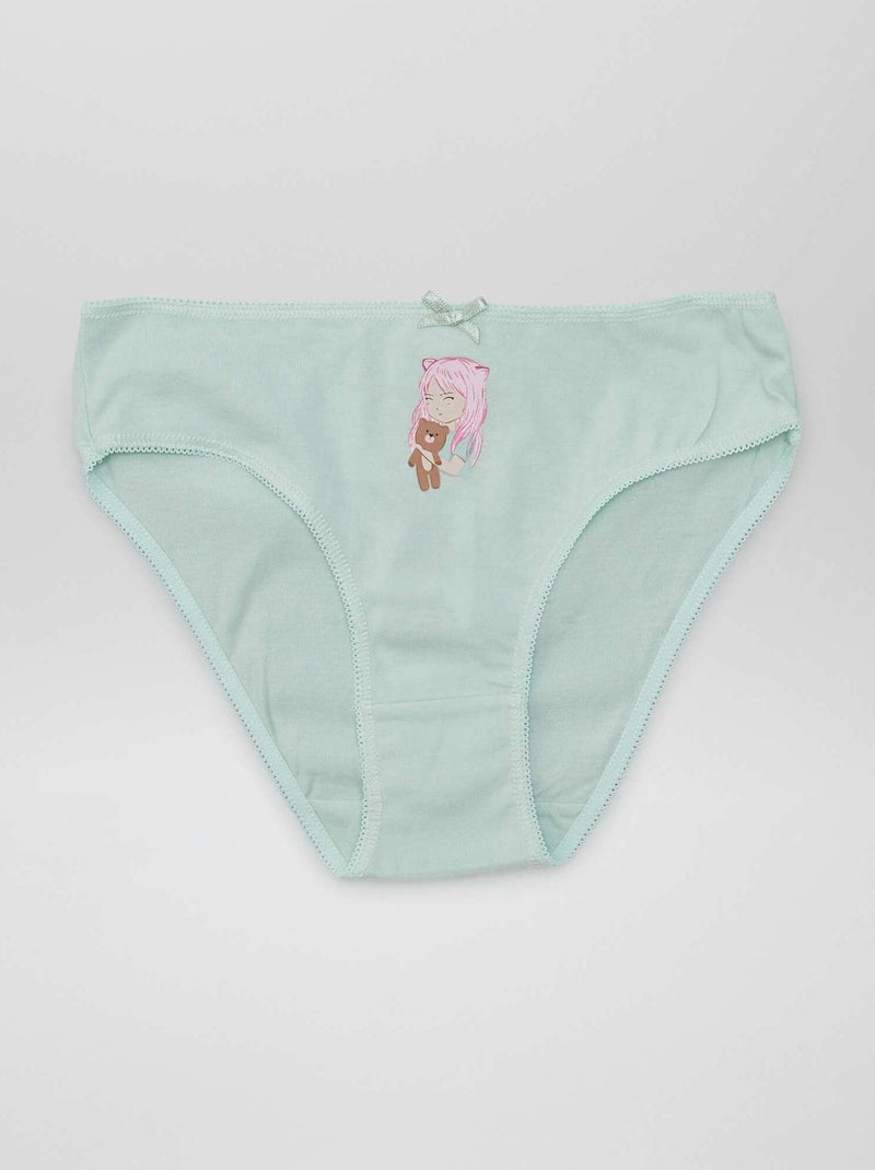 Setje met 7 slips WIT - Kiabi