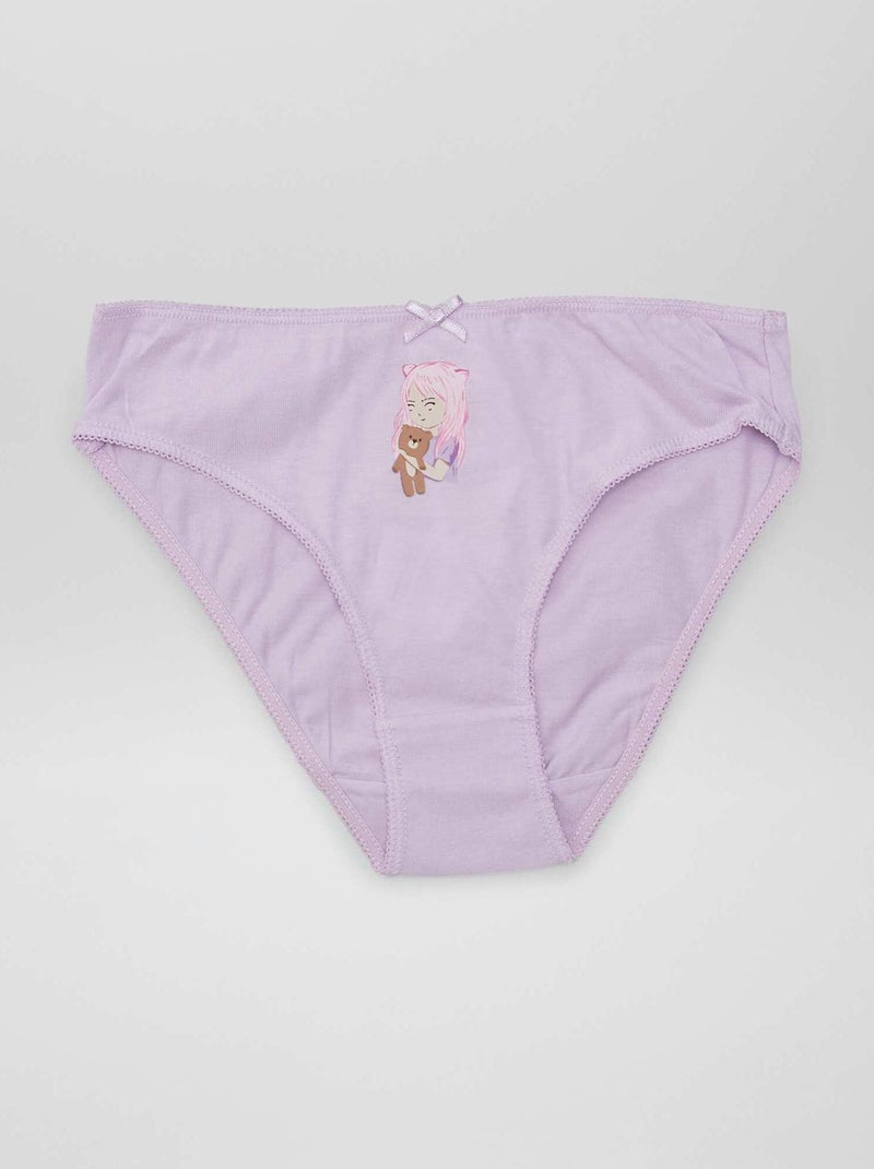 Setje met 7 slips WIT - Kiabi