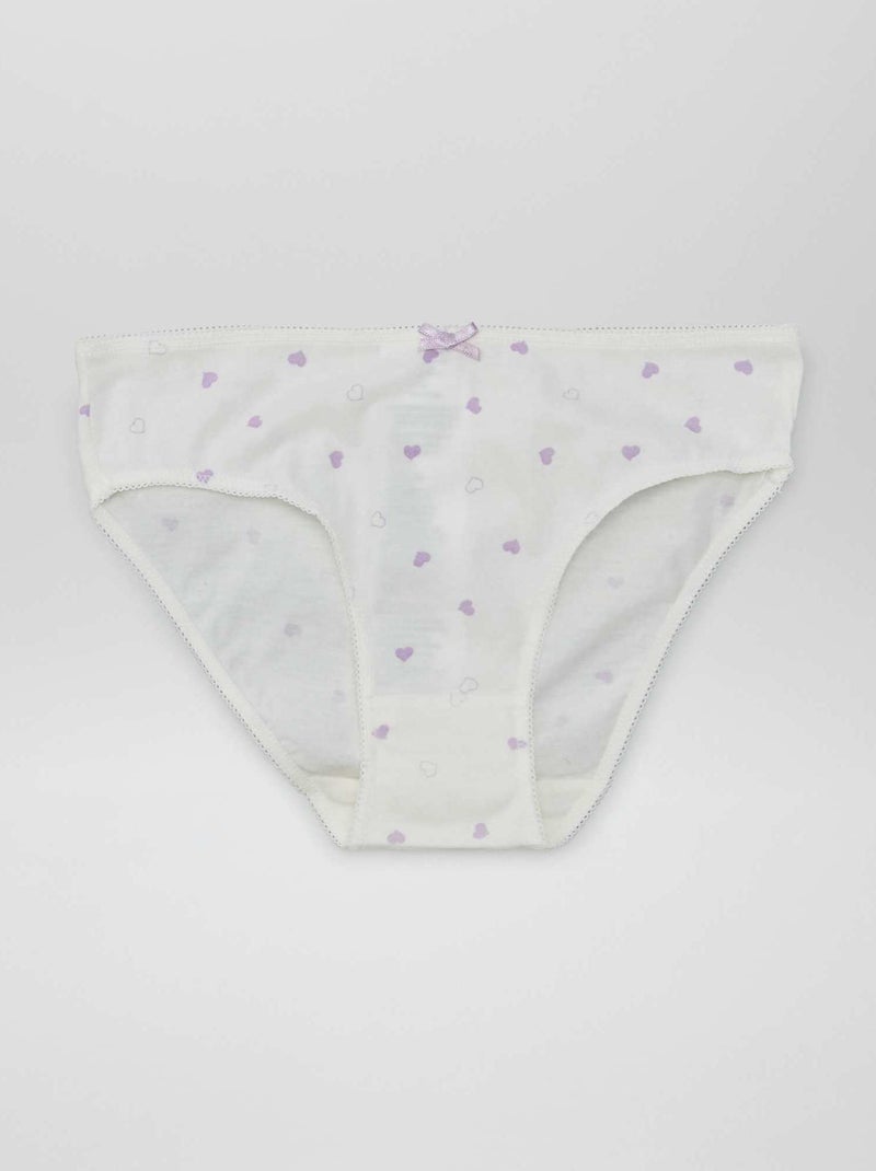 Setje met 7 slips WIT - Kiabi