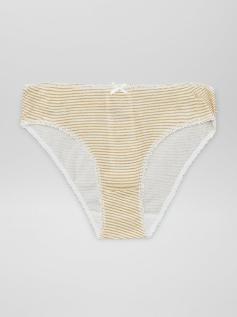 Setje met 7 slips WIT - Kiabi