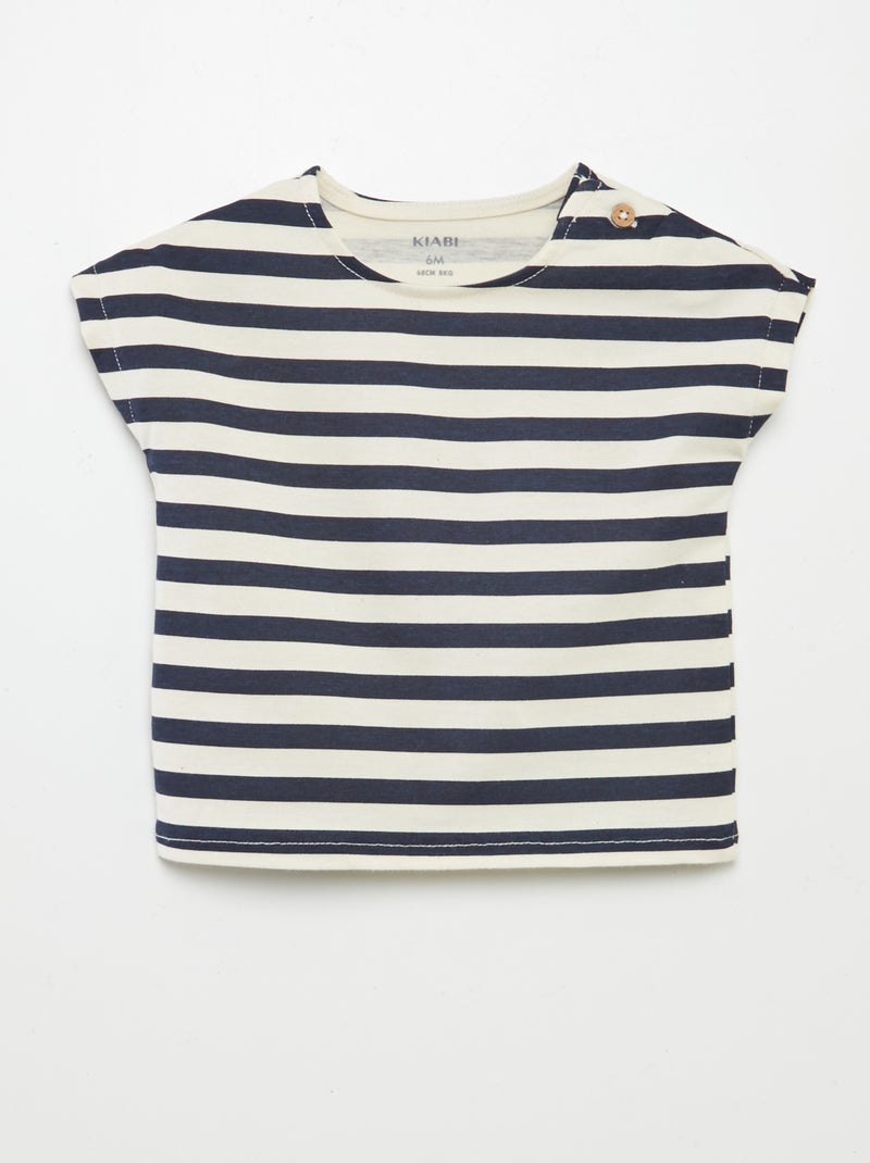 Setje met print - T-shirt + short - 2-delig WIT - Kiabi