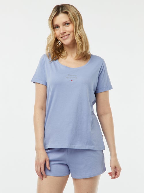 Setje met pyjamashirt + -short 'Dodo' - Kiabi