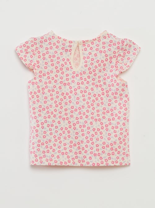 Setje met short + T-shirt met ruches - 2-delig - Kiabi