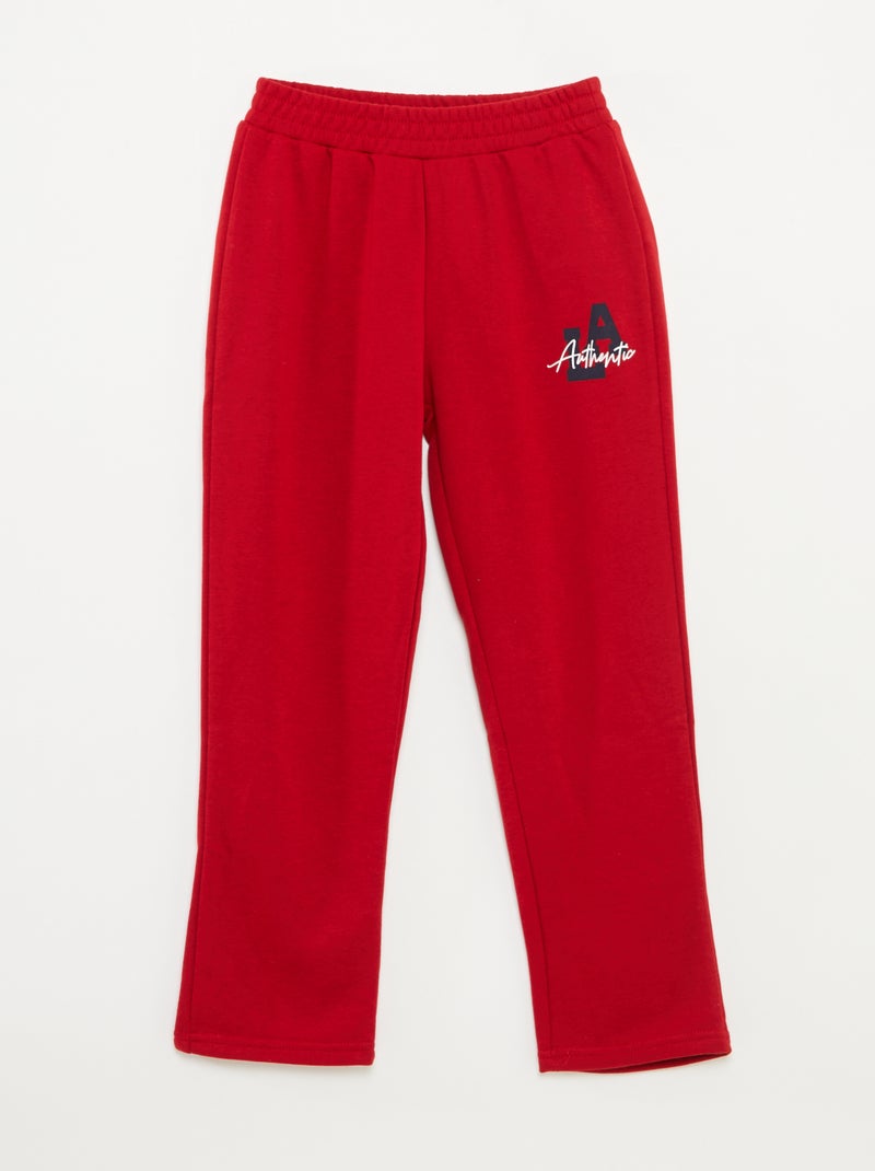Setje met sweater + broek in campusstijl - 2-delig Rood - Kiabi
