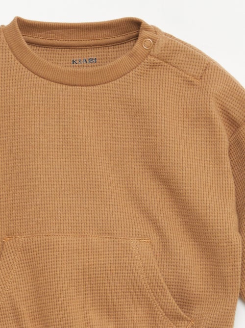 Setje met sweater + broek met honingraatstructuur - 2-delig - Kiabi