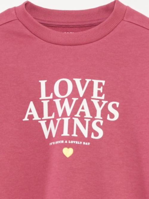 Setje met sweater + legging met print - 2-delig - Kiabi