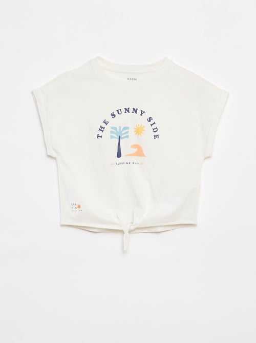 Setje met T-shirt + korte legging - Grafik Edition - Kiabi