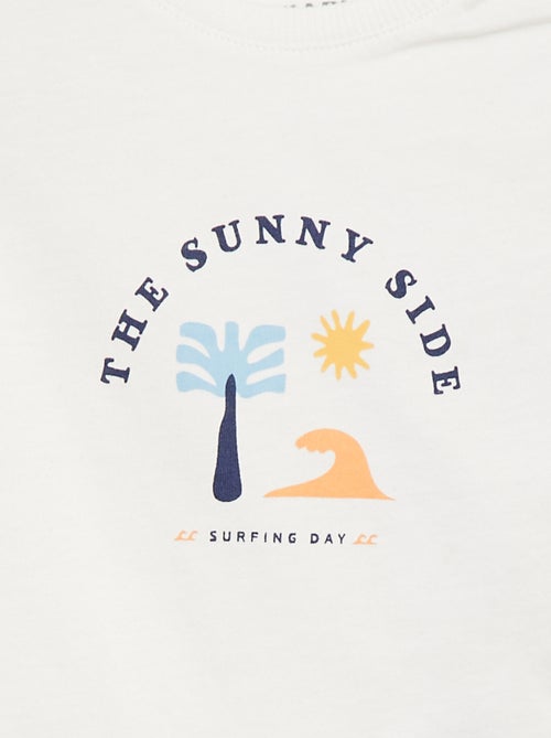 Setje met T-shirt + korte legging met print - Grafik Edition - Kiabi