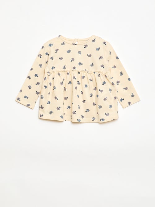 Setje met T-shirt + legging met ribbeltextuur - 2-delig - Kiabi