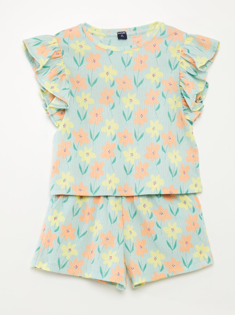 Setje met T-shirt + short - 2-delig GROEN - Kiabi