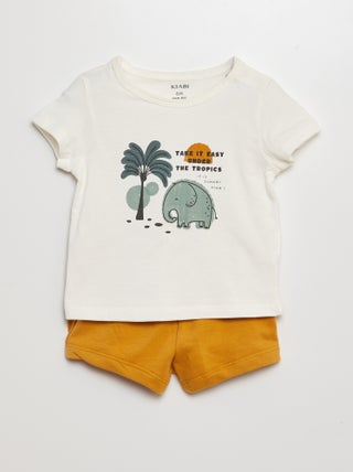 Setje met T-shirt + short - 2-delig